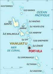 Vanuatu : carte générale - crédits : Encyclopædia Universalis France
