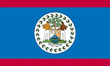 Belize : drapeau - crédits : Encyclopædia Universalis France