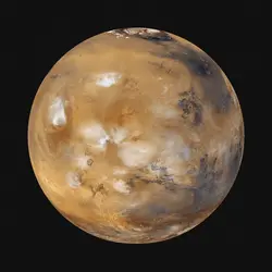 Calotte glaciaire de Mars - crédits : © NASA/JPL/Malin Space Science Systems