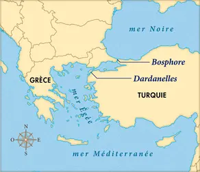 Détroit des Dardanelles - crédits : © Encyclopædia Universalis France
