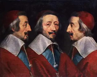 <it><em>Triple Portrait du cardinal de Richelieu</em></it>, peinture de P. de Champaigne - crédits : National Gallery, London, UK/ Bridgeman Images