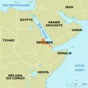 Érythrée : carte de situation - crédits : Encyclopædia Universalis France