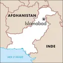 Islamabad : carte de situation - crédits : © Encyclopædia Universalis France