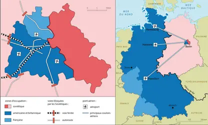 Blocus de Berlin-Ouest (1948-1949) - crédits : © Encyclopædia Universalis France