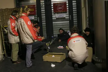 Secours de la Croix-Rouge - crédits : Thomas Samson/ Gamma-Rapho/ Getty Images