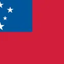 Samoa : drapeau - crédits : Encyclopædia Universalis France