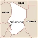 Ndjamena : carte de situation - crédits : © Encyclopædia Universalis France