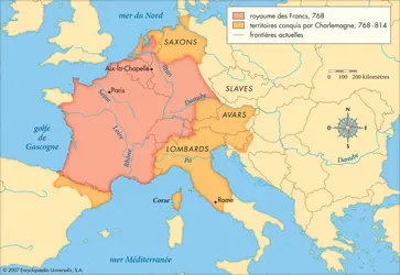 Empire carolingien - crédits : © Encyclopædia Universalis France
