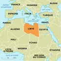 Libye : carte de situation - crédits : Encyclopædia Universalis France