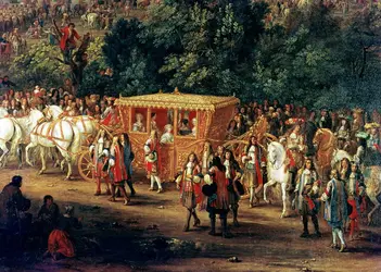 <it><em>Entrée solennelle de Louis XIV et de la reine Marie-Thérèse à Arras</em></it><em>, A. F. van der Meulen</em> - crédits : A. F. van der Meulen/  Bridgeman Images 