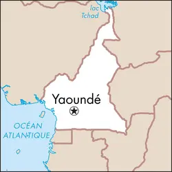 Yaoundé : carte de situation - crédits : © Encyclopædia Universalis France