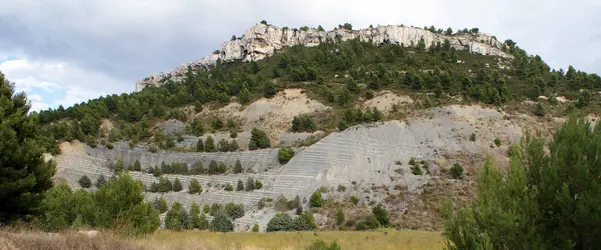 Sédimentation marine - crédits : © F. Giraud/ Aptien, 112 Ma, La Marcouline SE France, 2011