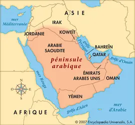 Péninsule arabique - crédits : © Encyclopædia Universalis France