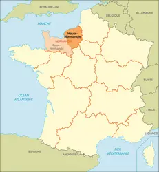 Ancienne région Haute-Normandie - crédits : © Encyclopædia Universalis France