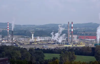 Usine de Lacq, Pyrénées-Atlantiques - crédits : © Jean-Pierre Muller/ AFP