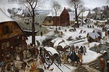 <em>Le Paiement de la dîme</em>, peinture de Pieter Brueghel le Jeune - crédits : Godong/ Universal Images Group/ Getty Images