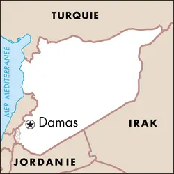 Damas : carte de situation - crédits : © Encyclopædia Universalis France