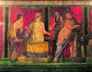 Fresque de la Villa des Mystères, Pompéi - crédits : Bridgeman Images
