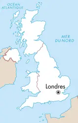 Londres : carte de situation - crédits : © Encyclopædia Universalis France