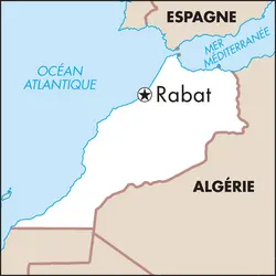 Rabat : carte de situation - crédits : © Encyclopædia Universalis France