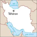 Téhéran : carte de situation - crédits : © Encyclopædia Universalis France
