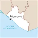 Monrovia : carte de situation - crédits : © Encyclopædia Universalis France