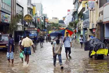 Mousson au Sri Lanka - crédits : Sanka Vidanagama/ AFP