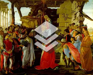 <it><em>L’Adoration des mages</em></it>, Botticelli - crédits : Rabatti - Domingie/ AKG-images