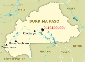 Burkina Faso : carte générale - crédits : Encyclopædia Universalis France