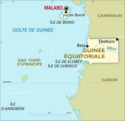 Guinée équatoriale : carte générale - crédits : Encyclopædia Universalis France