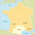 Occitanie : carte de situation - crédits : Encyclopædia Universalis France