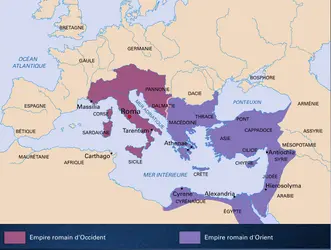 L'expansion romaine - crédits : © Encyclopædia Universalis France