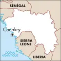 Conakry : carte de situation - crédits : © Encyclopædia Universalis France
