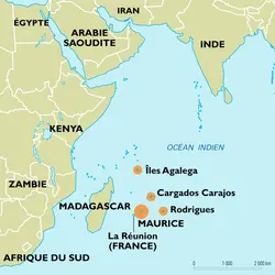 Maurice : carte de situation - crédits : Encyclopædia Universalis France