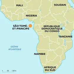 São Tomé-et-Príncipe : carte de situation - crédits : Encyclopædia Universalis France