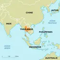 Thaïlande : carte de situation - crédits : Encyclopædia Universalis France