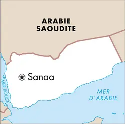 Sanaa : carte de situation - crédits : © Encyclopædia Universalis France