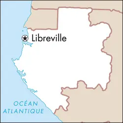 Libreville : carte de situation - crédits : © Encyclopædia Universalis France