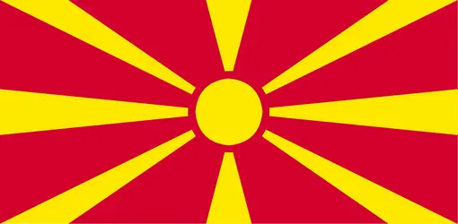Macédoine&nbsp;du Nord&nbsp;: drapeau - crédits : Encyclopædia Universalis France