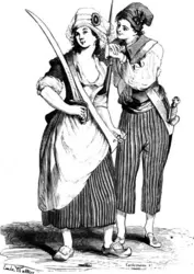 Sans-culotte - crédits : © D'après Augustin Challamel, Histoire-musée de la république Française, depuis l'assemblée des notables, Paris, 1842