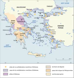 Grèce antique : guerre du Péloponnèse - crédits : Encyclopædia Universalis France