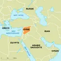 Syrie : carte de situation - crédits : Encyclopædia Universalis France
