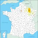 Meuse : carte de situation - crédits : © Encyclopædia Universalis France