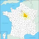 Yonne : carte de situation - crédits : © Encyclopædia Universalis France