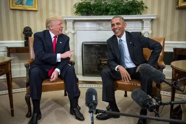 Donald Trump et Barack Obama, 2016 - crédits : Jabin Botsford/ The Washington Post/ Getty Images