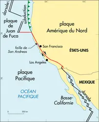 Faille de San Andreas - crédits : © Encyclopædia Universalis France