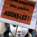 Solidarité avec les sans-papiers - crédits : © Jean-Philippe Ksiazek/ AFP