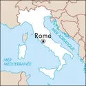 Rome : carte de situation - crédits : © Encyclopædia Universalis France