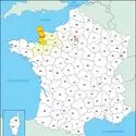 Manche : carte de situation - crédits : © Encyclopædia Universalis France