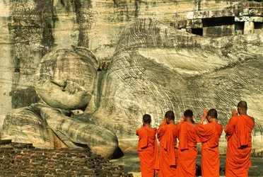 Buddha couché de Gal Vihara, Sri Lanka - crédits : Glen Allison/ The Image Bank/ Getty Images